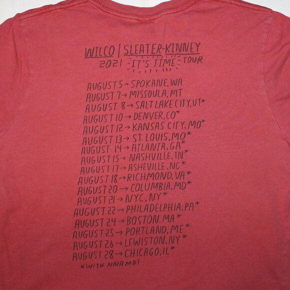 Wilco Sleater-Kinney 2021 Concert Tour T-Shirt - Size M - Picture 9 of 9